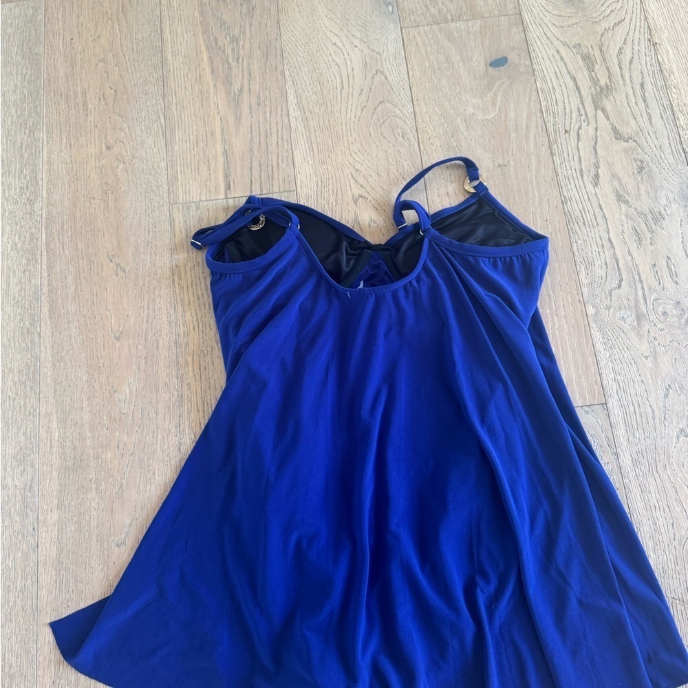 Magicsuit swim dress purple blue size 10 underwire - Picture 3 of 5